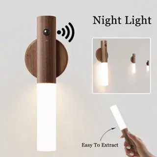 Wood Night Light Magnetic USB Lamp For Home (LED)